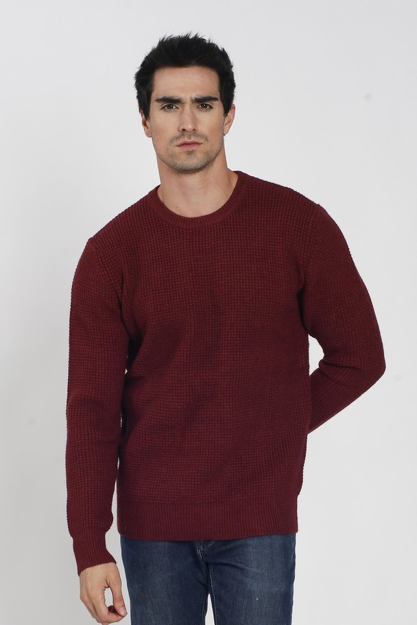 William de Faye Honeycomb Knitted Turtleneck Sweater