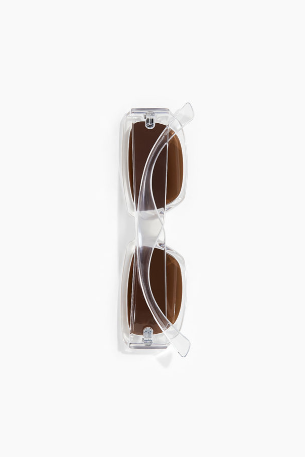 H&M Ovale Sonnenbrille Transparent