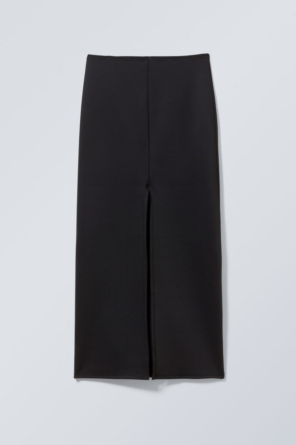 Weekday Minimal Long Skirt Black