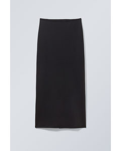 Minimal Long Skirt Black