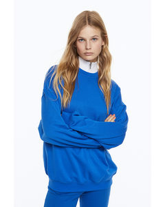 Oversized Sweatshirt Bright Blue