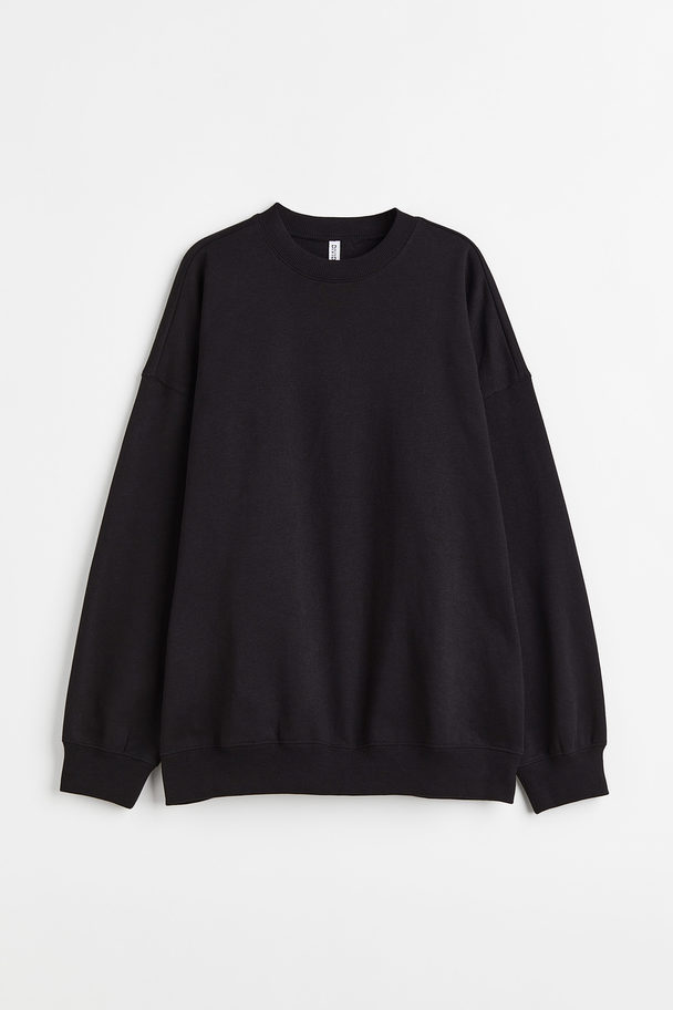 H&M Oversized Sweatshirt Black