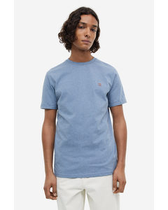 Nørregaard T-shirt Tradewinds Blue Mélange/orange