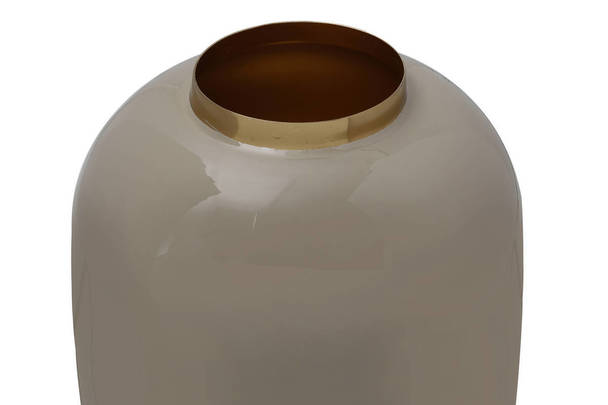 360Living Vase Art Deco 355 Taupe / Gold