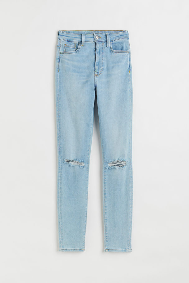 H&M True To You Skinny High Jeans Hellblau