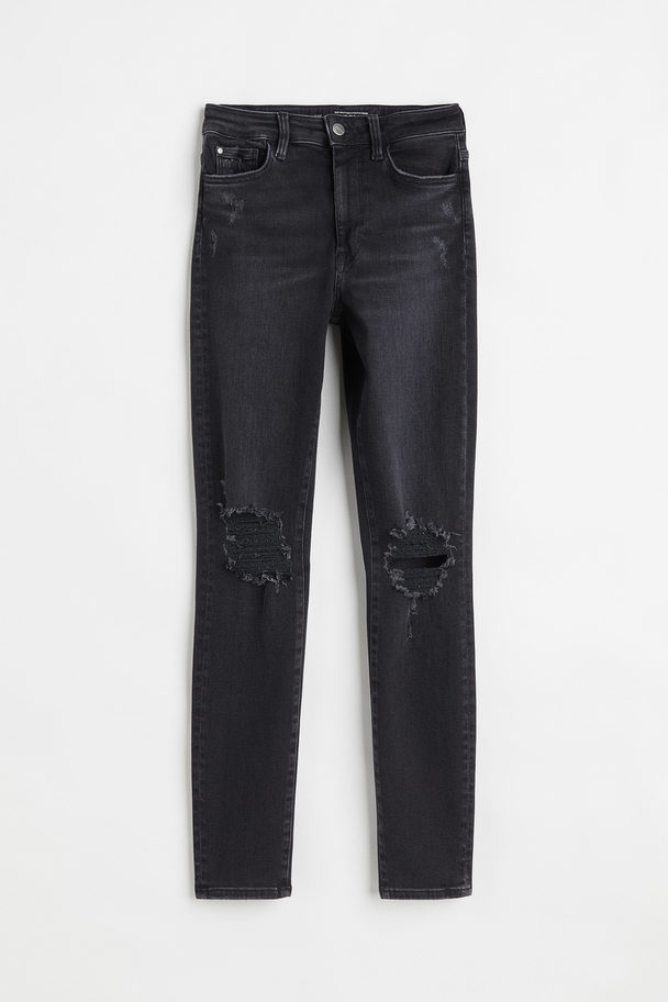 H&M True To You Skinny High Jeans Sort