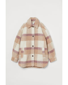 Teddy Shacket Beige/pink Checked