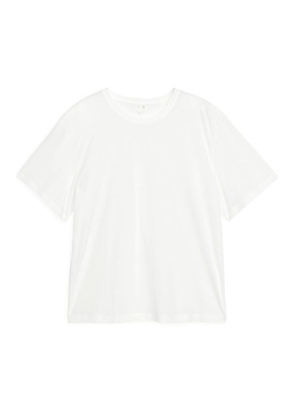 ARKET T-Shirt aus Pima-Baumwolle Weiß