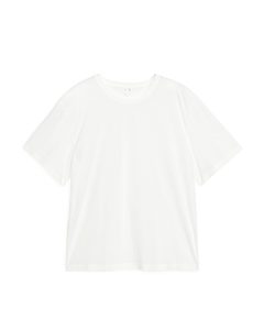 T-Shirt aus Pima-Baumwolle Weiß