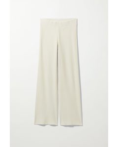 Katherine Ribbed Trousers White