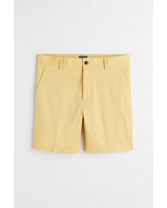 Regular Fit Chino Shorts Yellow