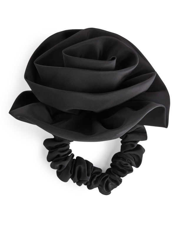 ARKET Rose Scrunchie Black