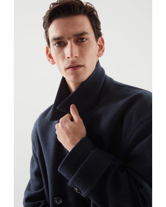 COS Double-breasted Coat Navy
