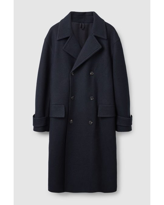 COS Double-breasted Coat Navy