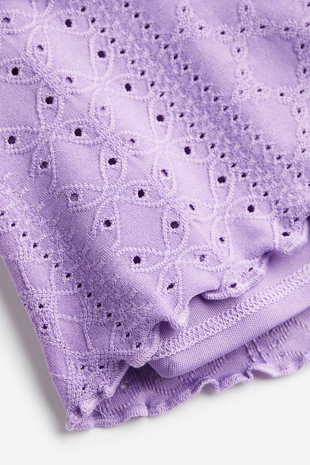 H&M Paper Bag Shorts Light Purple
