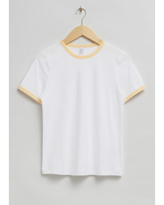 T-shirt I Bomuld Hvid