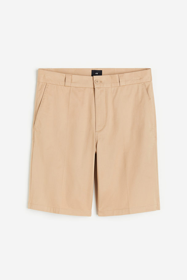 H&M Chinoshort - Relaxed Fit Beige