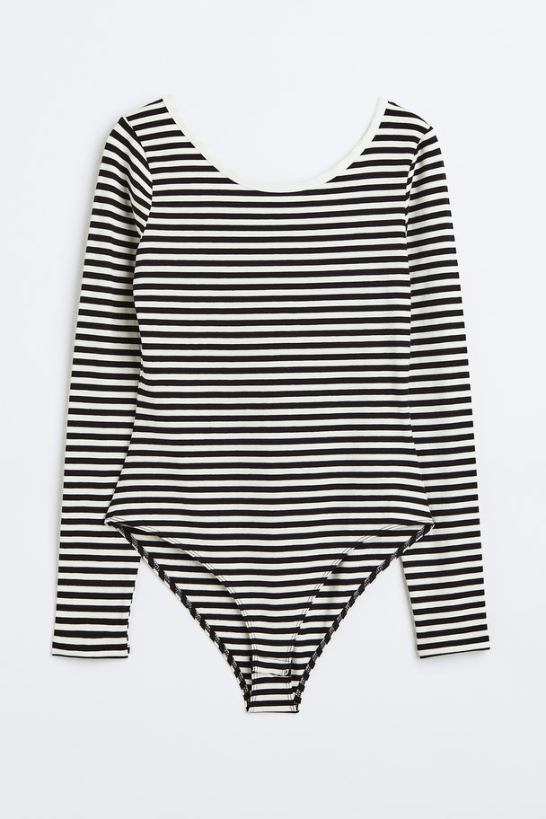 H&M Low-backed Body White/striped