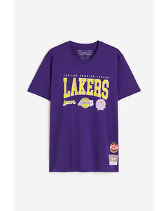 Hwc Champ Stack Tee Purple - La Lakers
