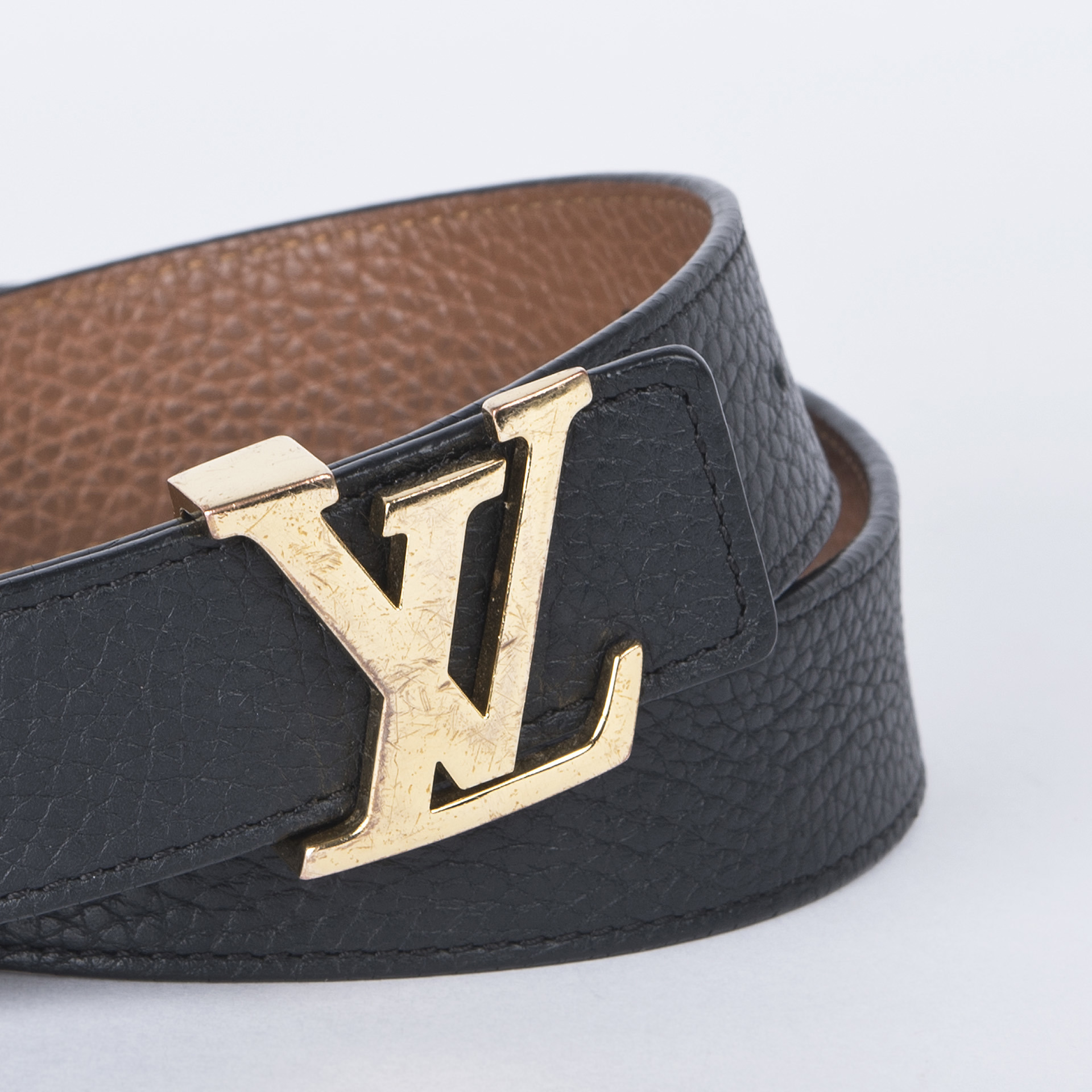Louis Vuitton Mini Damier Azur LV Initiales Belt Kit