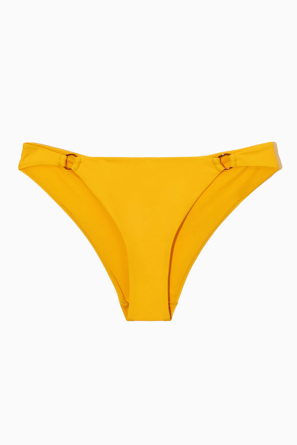 COS Ring-embellished Bikini Briefs Yellow