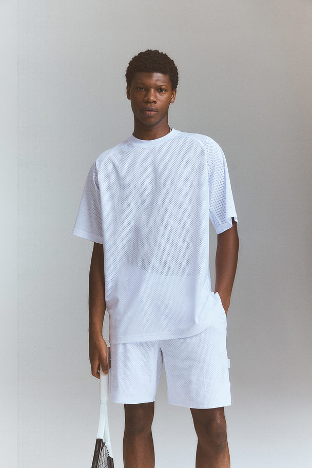 H&M Drymove™ Mesh Sports T-shirt White