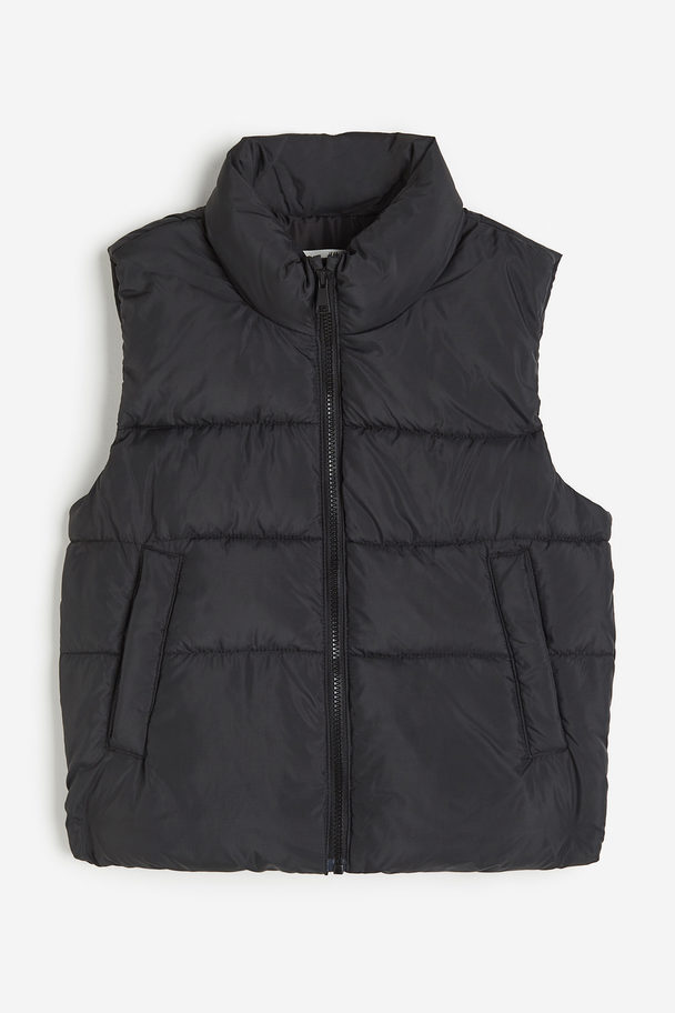 H&M Puffer-Weste Schwarz