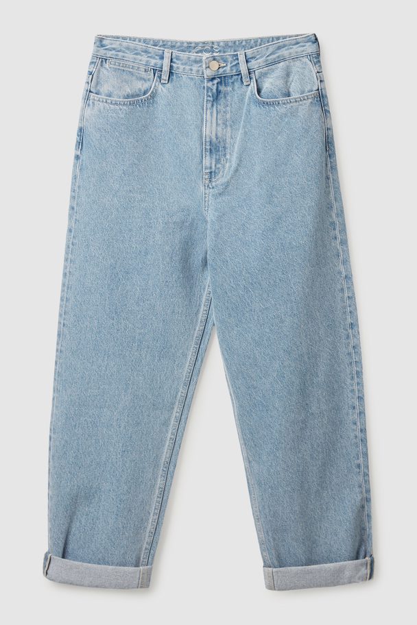 COS Tapered-leg High-rise Jeans Light Blue