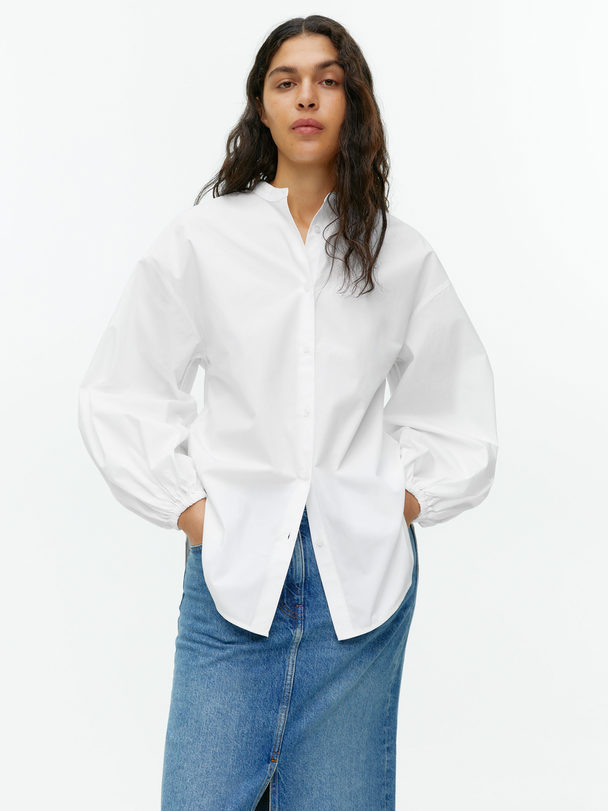 Arket Poplin Shirt White