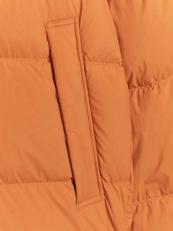 ARKET Down Puffer Jacket Orange