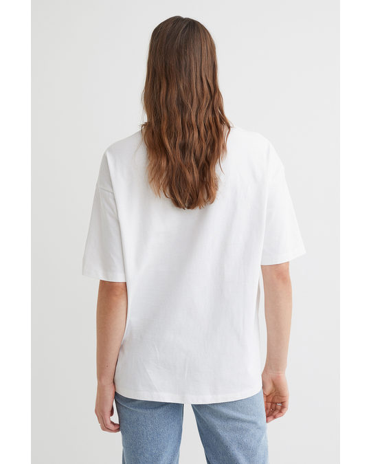 H&M Oversized T-shirt White