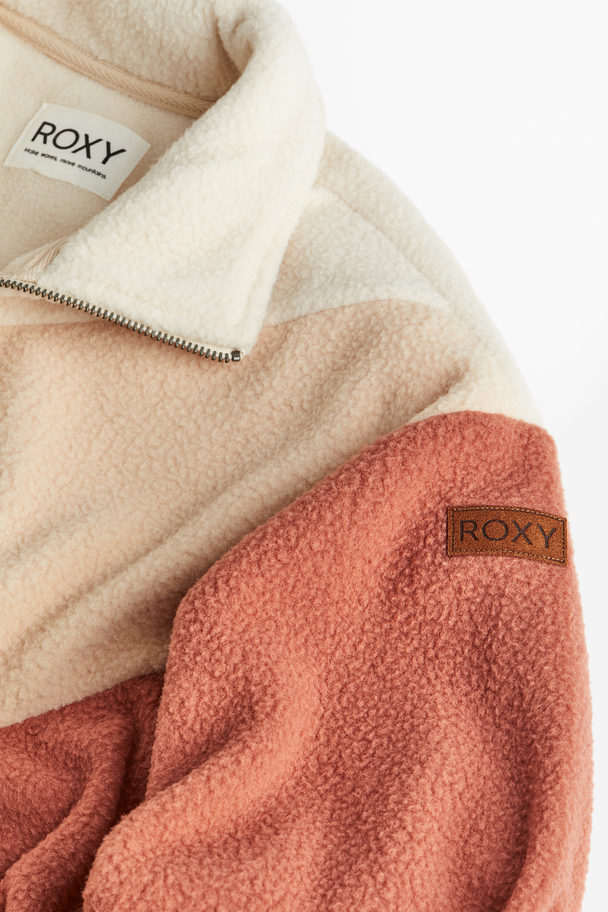 Roxy Fleece Mit Reißverschluss Beige