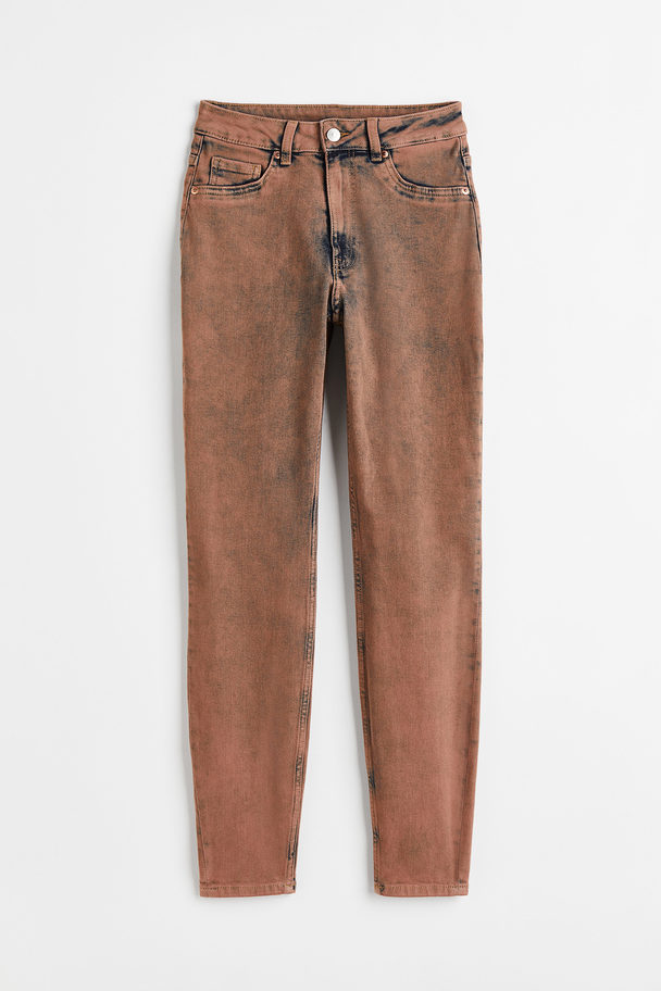 H&M Skinny High Jeans Brown