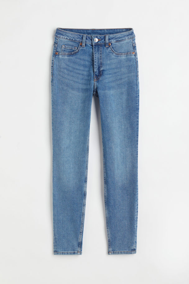 H&M Skinny High Jeans Blau