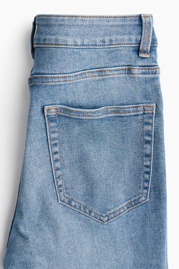 H&M Skinny High Jeans Licht Denimblauw