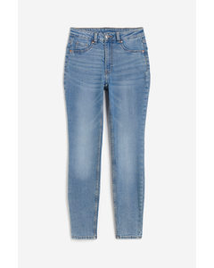 Skinny High Jeans Helles Denimblau