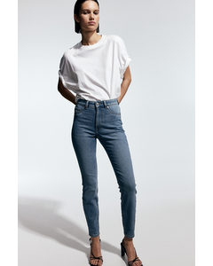 Skinny High Jeans Licht Denimblauw