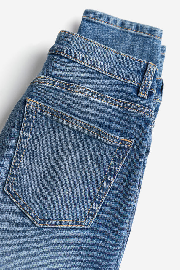 H&M Skinny High Jeans Denimblau