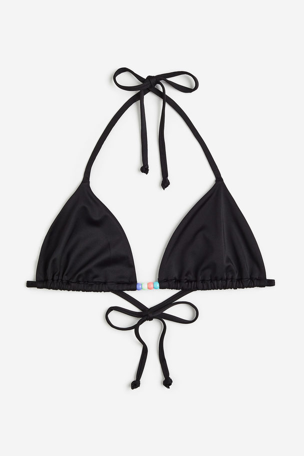 H&M Triangel-Bikinitop Schwarz