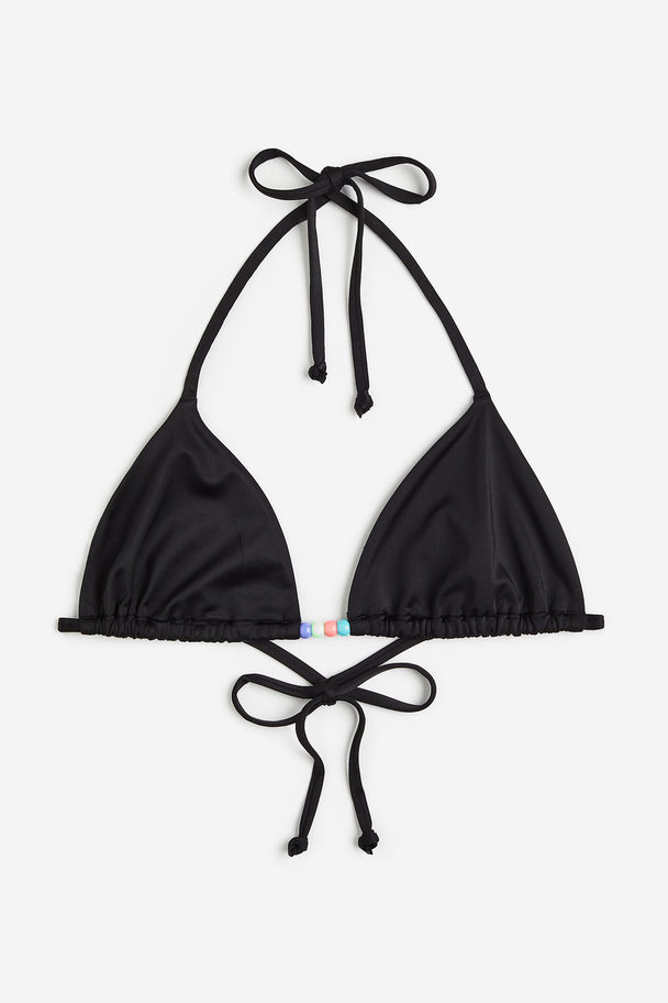 H&M Triangelbikinitop Zwart