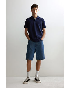 Piqué Poloshirt - Regular Fit Marineblauw