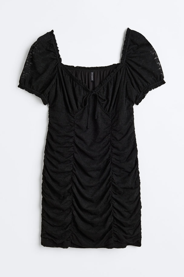 H&M H&m+ Draped Dress Black