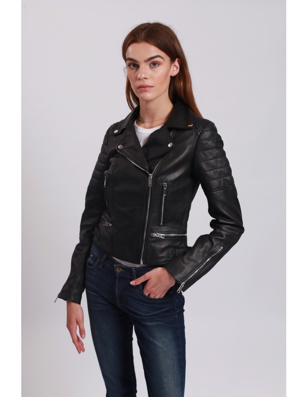 Le Temps des Cerises Leather Jacket Leonarda