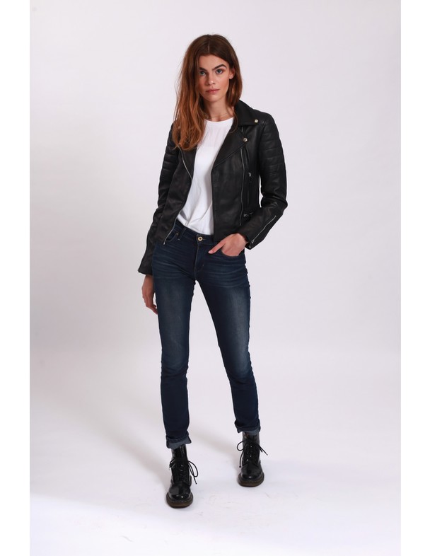 Le Temps des Cerises Leather Jacket Leonarda