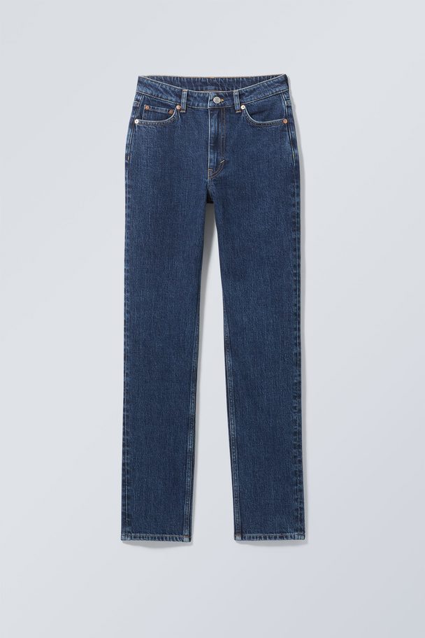 Weekday Smooth High Slim Jeans Nobelblå