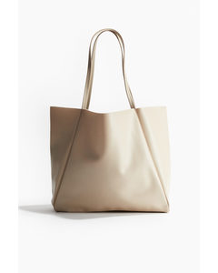 Coated Shopper Light Beige