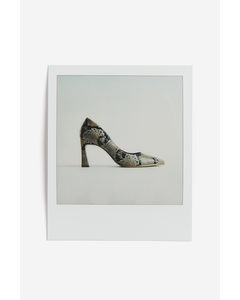 Court Shoes Beige/snakeskin-patterned