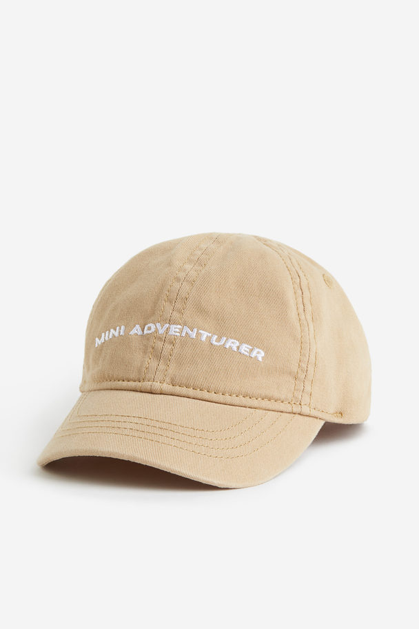 H&M Cotton Cap Beige/mini Adventurer