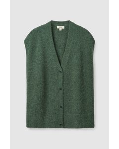 Knitted Vest Dark Green