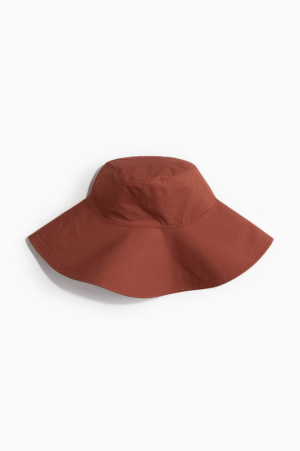 H&M Wide-brim Sun Hat Brown